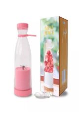 Mini Juice Taşınabilir Blender Plastik Şişe Smoothie Milkshake Usb Şarj Edilebilir 420 Ml.