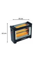 3001 Şömine Tipi Elektrikli Isıtıcı Soba 1800 W